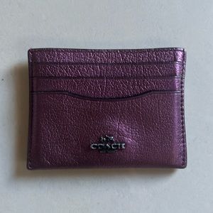 Coach metallic wallet